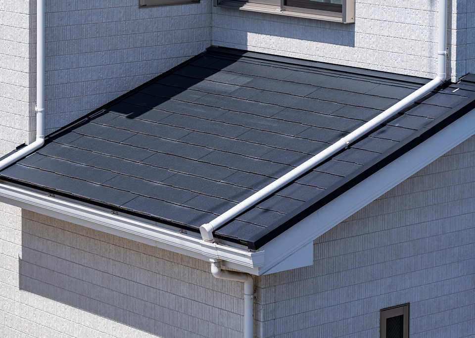 塗装されたスレート屋根イメージ