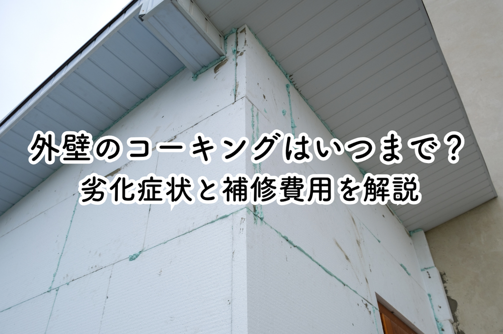 外壁のコーキング、いつまで持つ？劣化症状と補修費用を解説