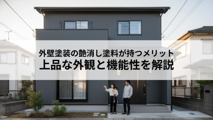 外壁塗装の艶消し塗料が持つメリット上品な外観と機能性を解説
